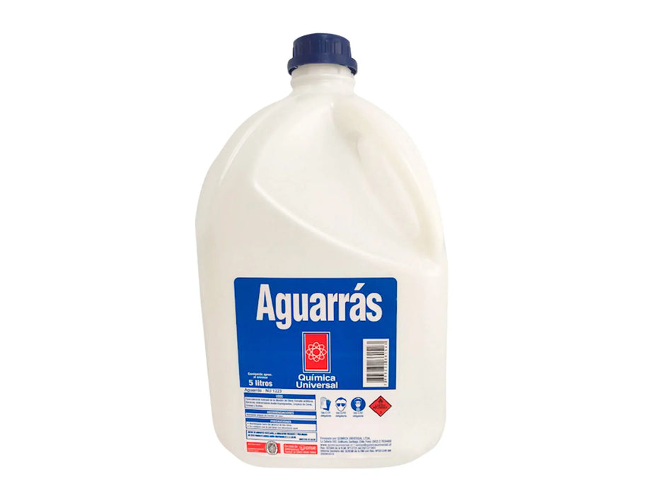 AGUARRAS MINERAL BIDON 5 LTS QUIMICA UNIVERSAL