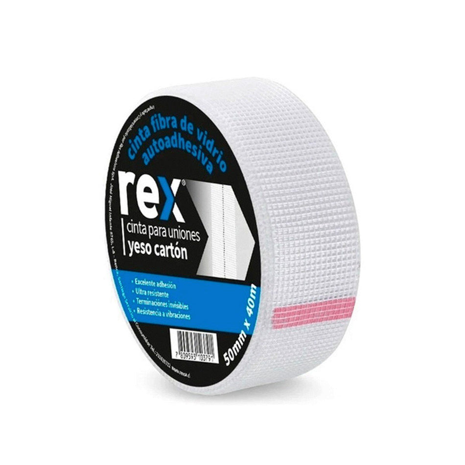 CINTA P/UNIONES YESO CARTON 50MM X 40M REX