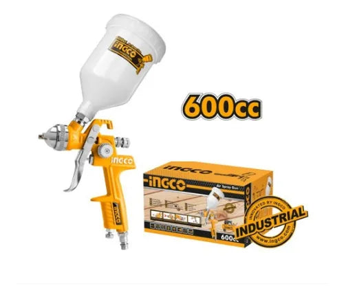 PISTOLA DE PINTAR INDUSTRIAL NEUMATICA 1,4MM HVLP 600CC INGCO