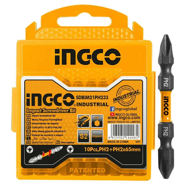 PUNTA DE IMPACTO INDUSTRIAL DOBLE PH2 X 65mm INGCO