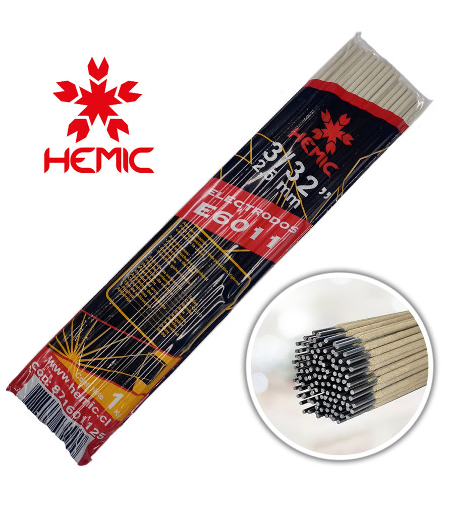 SOLDADURA 6011 3/32 - 2.5 MM HEMIC