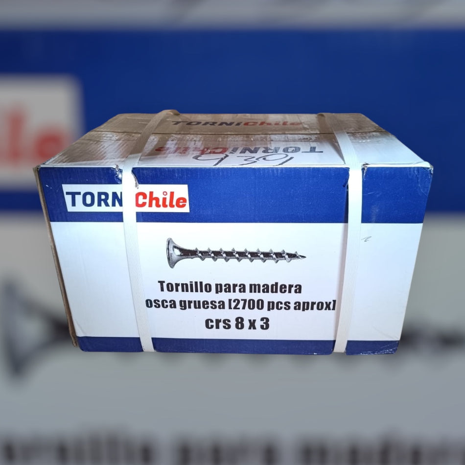 TORNILLO VOLC. 8 X 3" H. CTE. ZINC (2.700 UN)