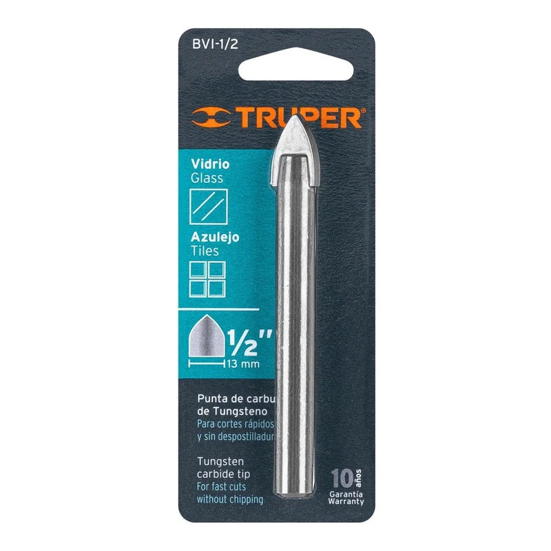 Broca De Vidrio Y Azulejo TCT 5-12mm – Punta De Lanza Cruzada De Carburo Titanio – Versery