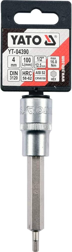 DADO ALLEN LARGO 4 X 100MM YATO