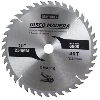 DISCO P/MADERA SEGMENTADO 10" X 40T UYUSTOOLS