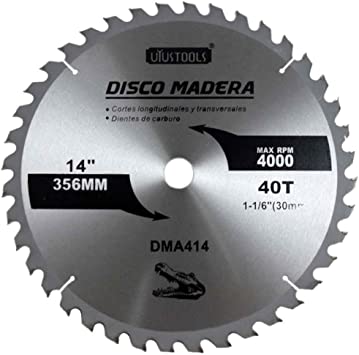 DISCO SIERRA P/MADERA 14" X40T UYUSTOOLS