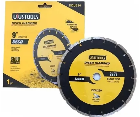DISCO P/CONCRETO DIAMANTADO 9" SECO UYUSTOOLS