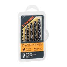 JUEGO BROCAS P/MADERA 6 PCS TRUPER