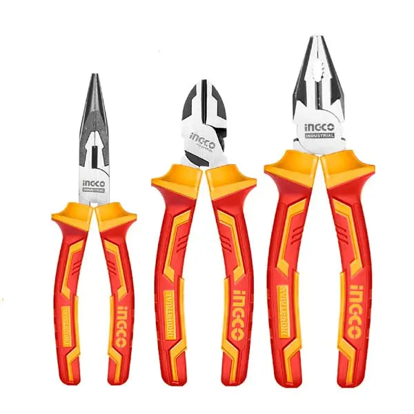 SET ALICATES INDUSTRIAL AISLADO VDE 3 PIEZAS INGCO