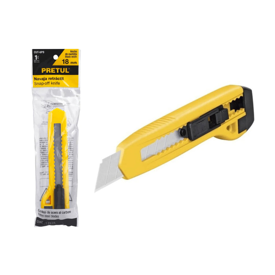 CARTONERO RETRACTIL MULTIUSO PRETUL 18MM