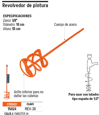 REVOLVEDOR DE PINTURA 1/2" (550mm) TRUPER