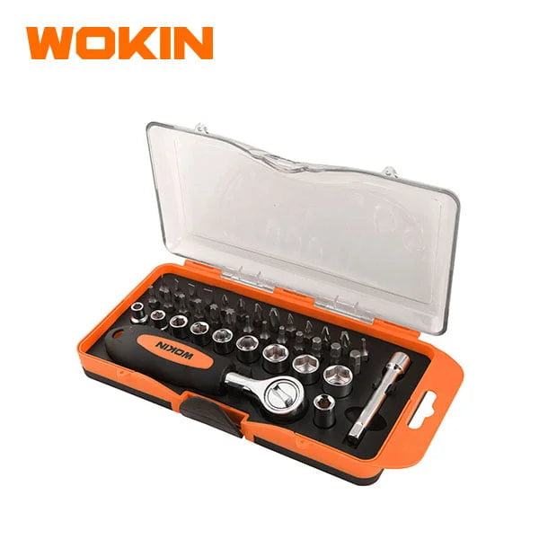 SET PUNTAS Y DADOS INTERCAMBIABLES 38 PCS WOKIN