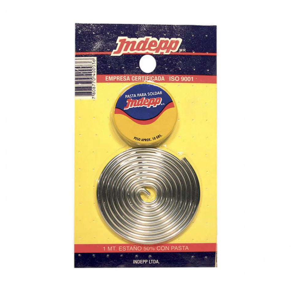 PASTA ESTAÑO P/SOLDAR 50% C/PASTA