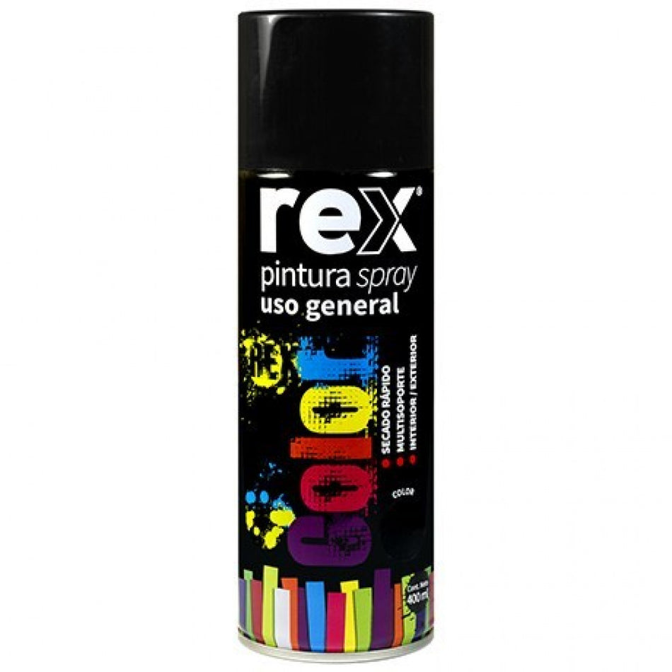 SPRAY NEGRO MATE 400ML REX