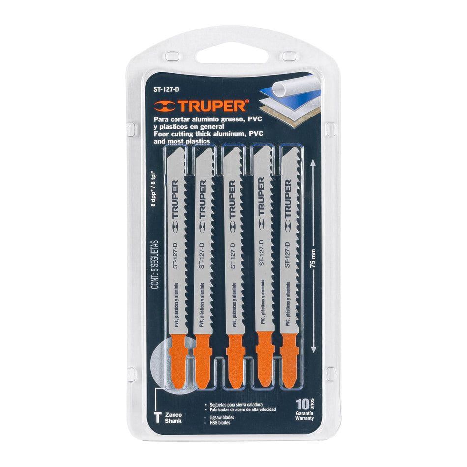 JUEGO SIERRA CALADORA ZANCO T CORTE RECTO 5 PCS TRUPER