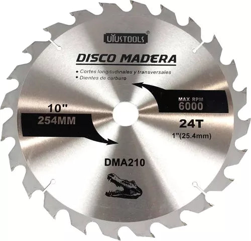 DISCO P/MADERA SEGMENTADO 10" X 24T UYUSTOOLS